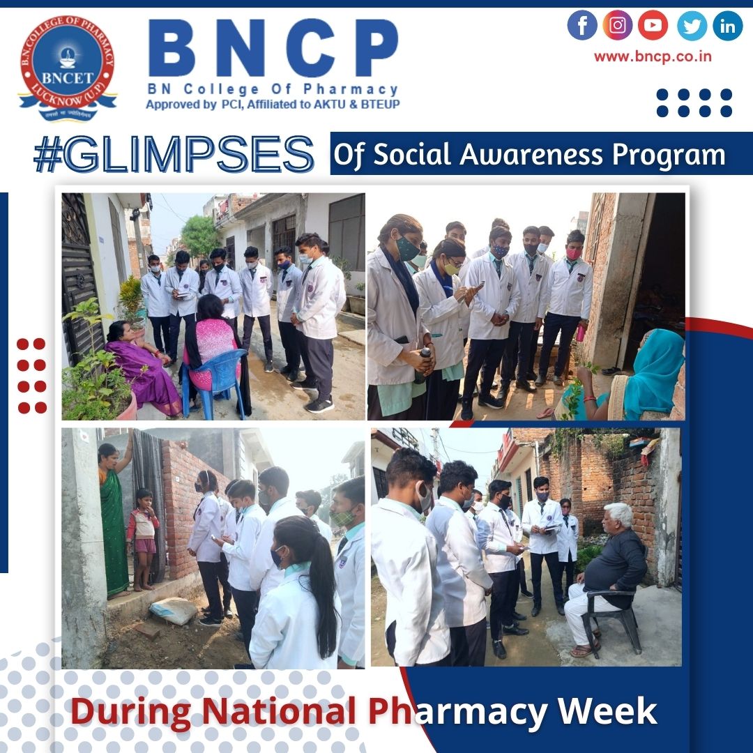 Social Awareness activity National Pharmacy Week at BNCP